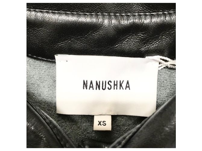 Nanushka Camicia Chiara in pelle vegana Nero - vista 2
