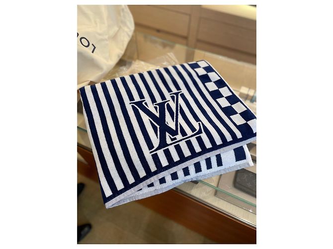 Louis Vuitton Toalla de playa LV Gráfico LV Azul - vista 2