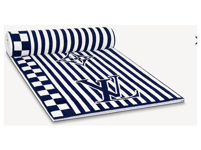 Louis Vuitton Toalla de playa LV Gráfico LV Azul - vista 3
