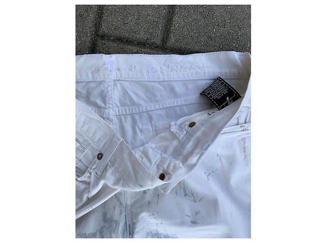 7 For All Mankind Pantalon Slim Blanc - vue 2