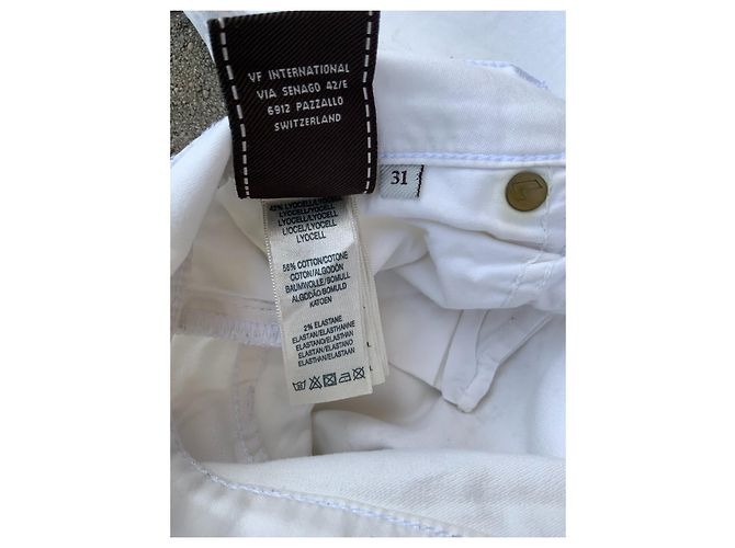 7 For All Mankind Pantalon Slim Blanc - vue 3