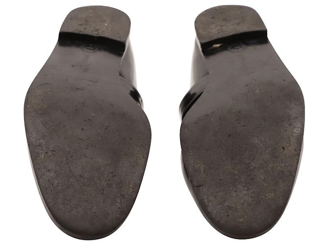Stella Mc Cartney Mocasines Stella McCartney Morgana de charol negro - vista 5