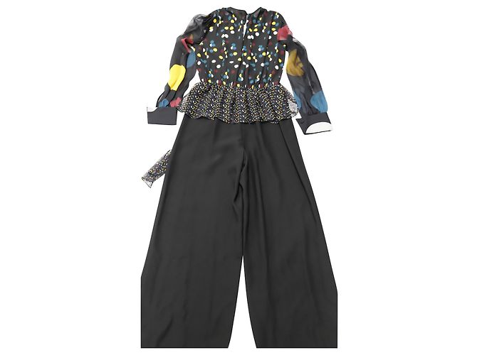 Mono largo de rayón negro con lunares Sophie de Diane von Furstenberg - vista 2