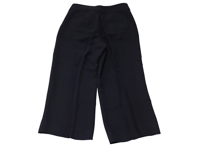 A.L.C BEIM.l.C. Madeleine-Schnallenhose mit hoher Taille aus schwarzer Viskose - Ansicht 2