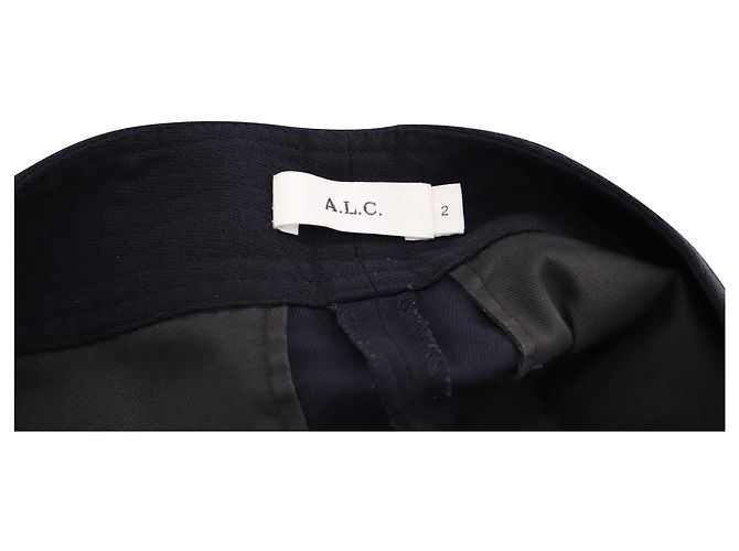 A.L.C BEIM.l.C. Madeleine-Schnallenhose mit hoher Taille aus schwarzer Viskose - Ansicht 3