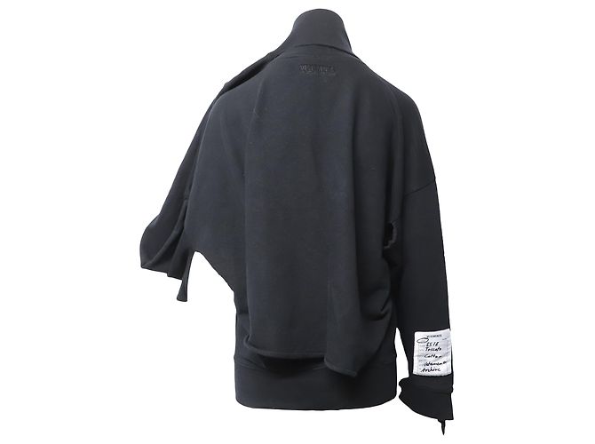 Vêtements Vetements Deconstructed Sweater in Black Cotton - view 2