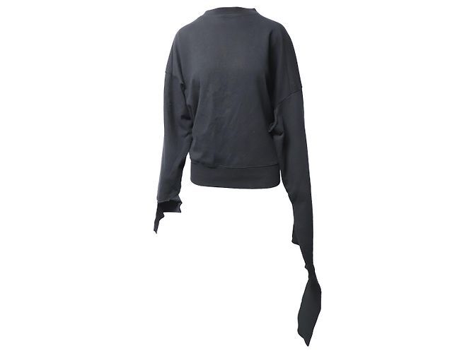 Vêtements Vetements Deconstructed Sweater in Black Cotton - view 4