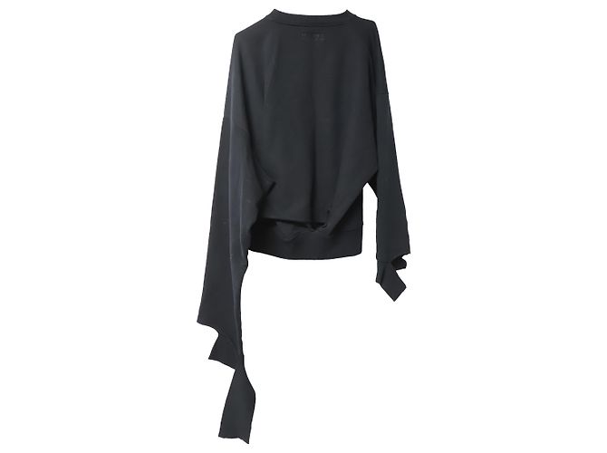 Vêtements Vetements Deconstructed Sweater in Black Cotton - view 5