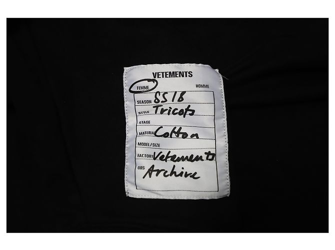 Vêtements Vetements Deconstructed Sweater in Black Cotton - view 9