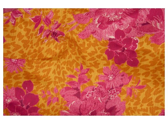 Ted Baker – Fuchsia Senffarbenes, ärmelloses Camisole-Blusenoberteil mit Blumenmuster – Größe 3 Mehrfarben - Ansicht 6