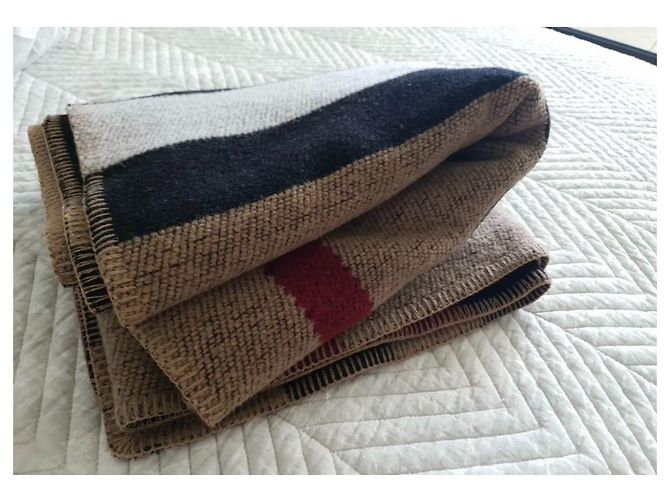 Poncho Cape Burberry Check Wolle und koschere Decke - Ansicht 6
