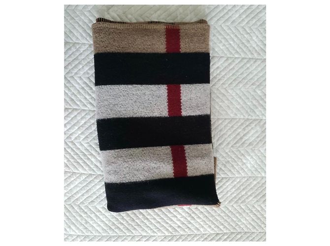 Poncho Cape Burberry Check Wolle und koschere Decke - Ansicht 7