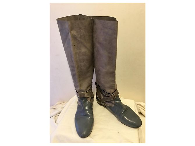 Chloé Botas Chloe gris pizarra y paloma - vista 2