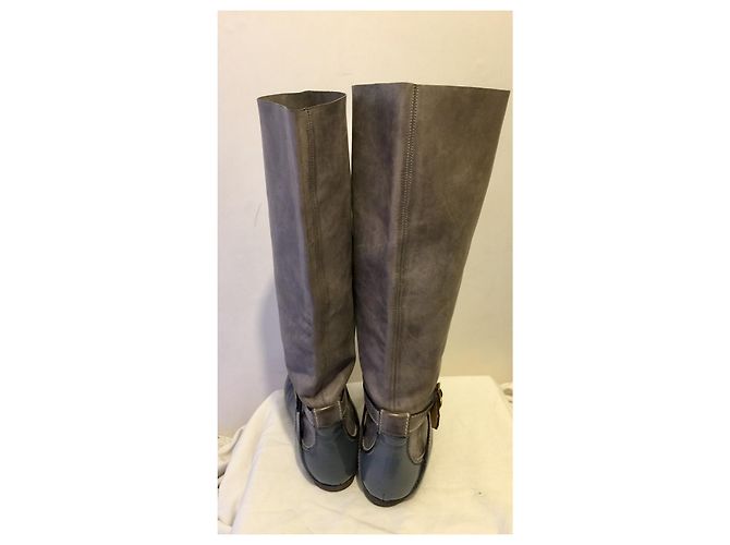 Chloé Botas Chloe gris pizarra y paloma - vista 4