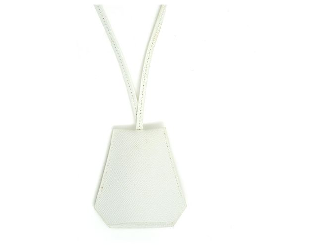 Hermès TOUQUET DE MARGIELA CUERO BLANCO - vista 2