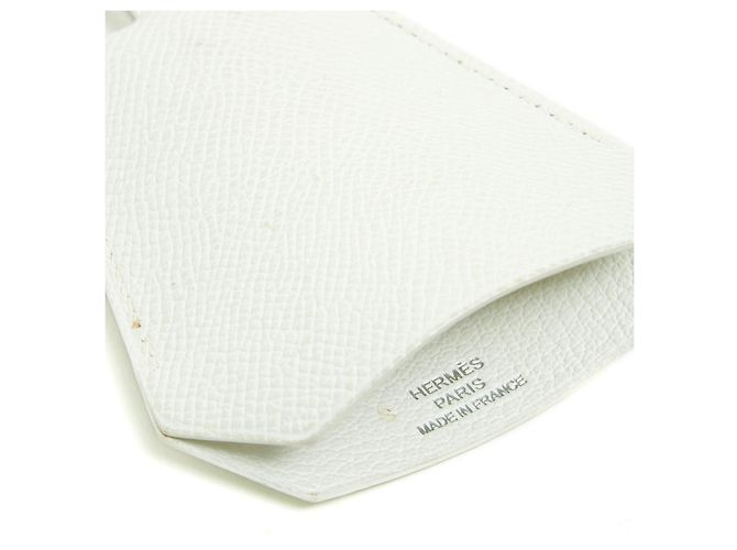 Hermès TOUQUET DE MARGIELA CUERO BLANCO - vista 3