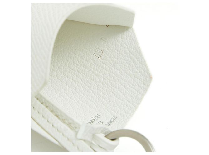 Hermès TOUQUET DE MARGIELA CUERO BLANCO - vista 4