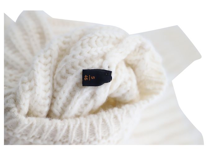 Zopfstrickpullover von Tod's aus cremefarbener Wolle - Ansicht 5