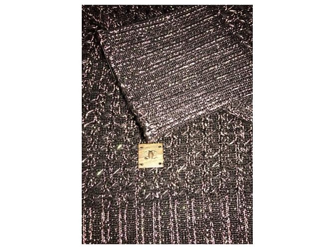 Suéter de cuello alto Chanel negro de lana - vista 5