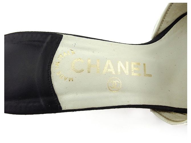 Chanel Mulas Preto Branco - vista 9