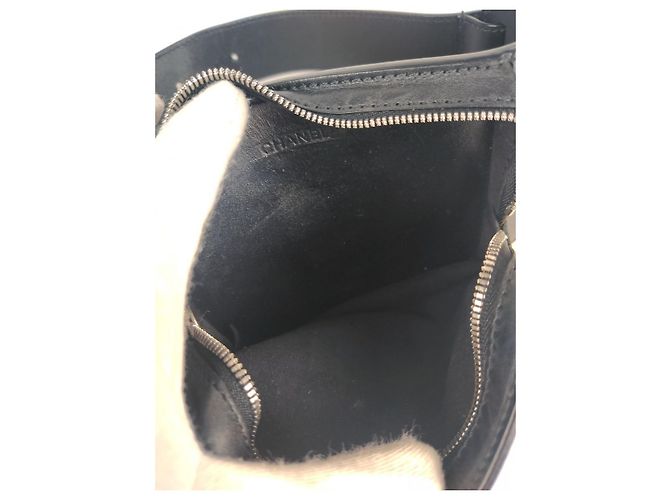 Marsupio unisex Chanel in pelle trapuntata nera Nero - vista 10