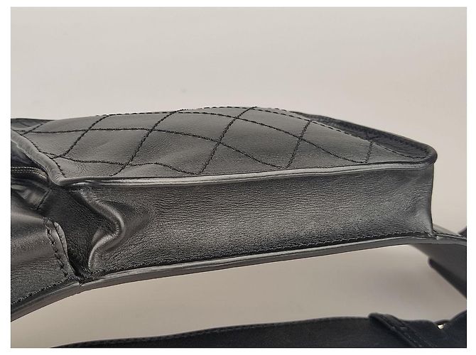 Marsupio unisex Chanel in pelle trapuntata nera Nero - vista 9