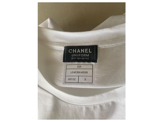 Chanel maglietta Bianco sporco - vista 3