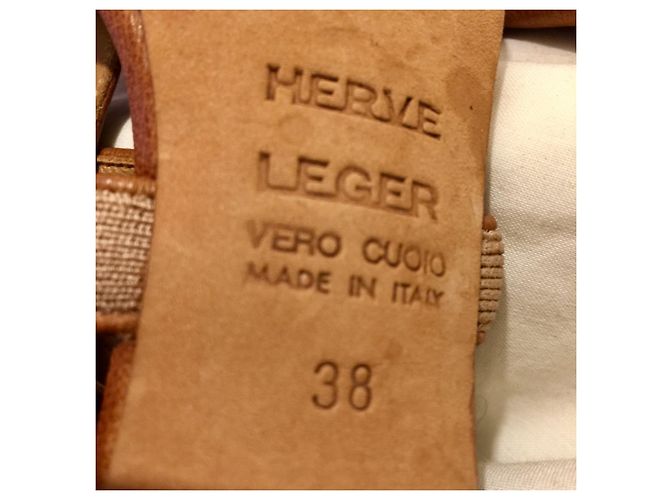 Herve Leger sexy tacchi alti con ritagli Marrone - vista 8