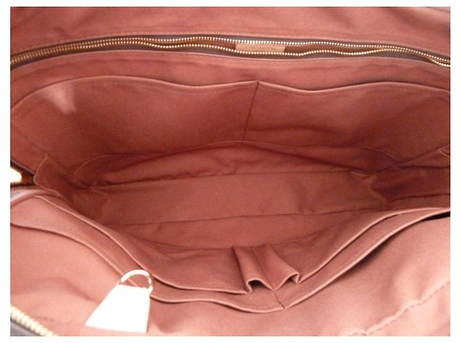 borsa LOUIS VUITTON Porta documenti da viaggio Marrone - vista 7