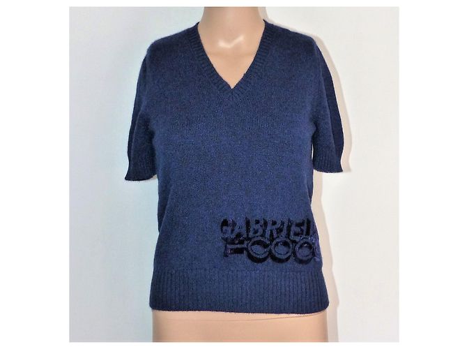 Jersey Chanel de cachemira azul marino Coco Gabrielle - vista 2