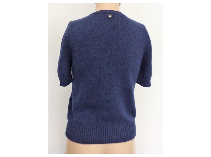 Jersey Chanel de cachemira azul marino Coco Gabrielle - vista 3