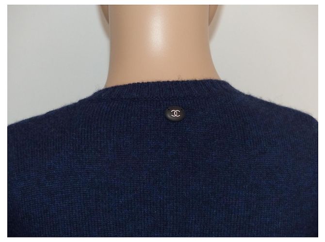 Jersey Chanel de cachemira azul marino Coco Gabrielle - vista 5