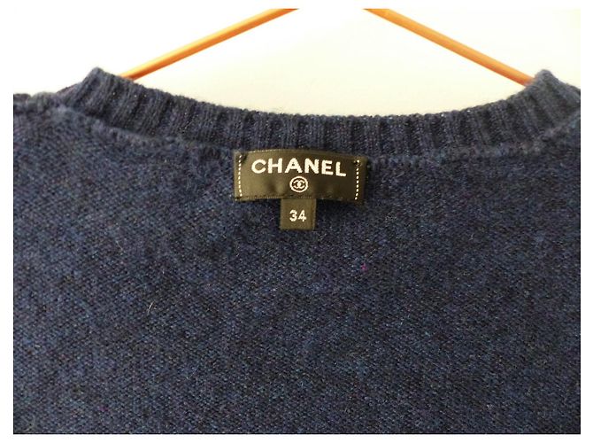 Jersey Chanel de cachemira azul marino Coco Gabrielle - vista 6