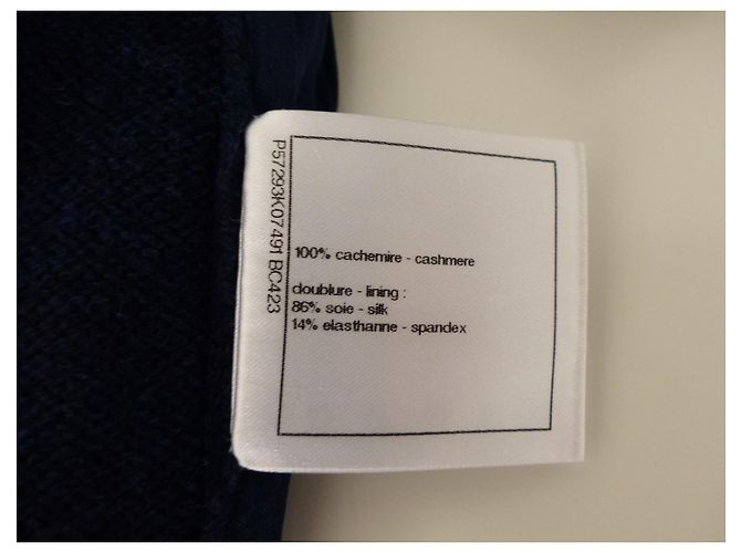 Jersey Chanel de cachemira azul marino Coco Gabrielle - vista 8