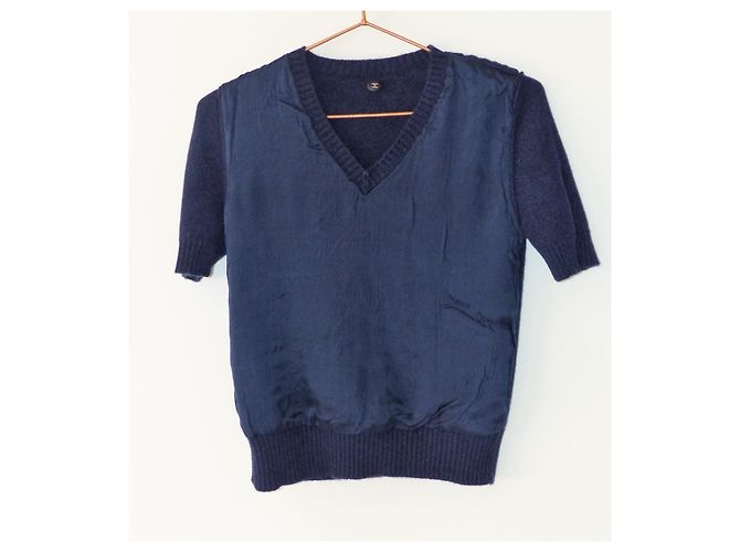 Jersey Chanel de cachemira azul marino Coco Gabrielle - vista 9
