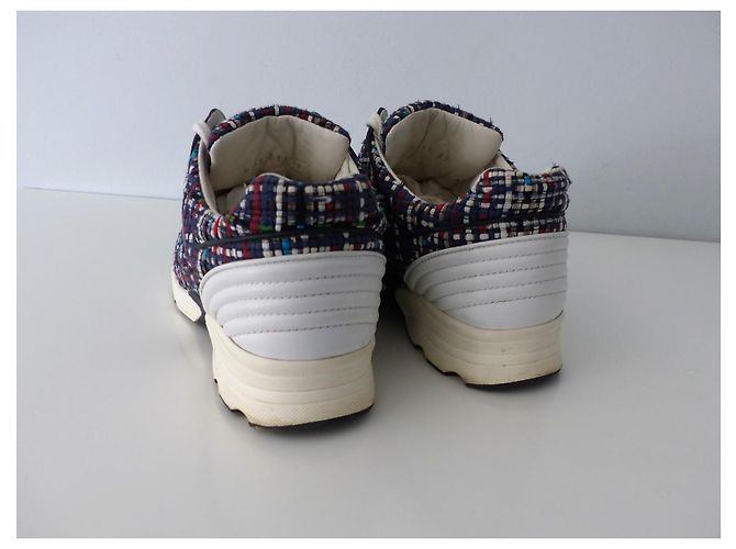 Chanel Tweed Sneaker Mehrfarbig Größe 39 Mehrfarben - Ansicht 4