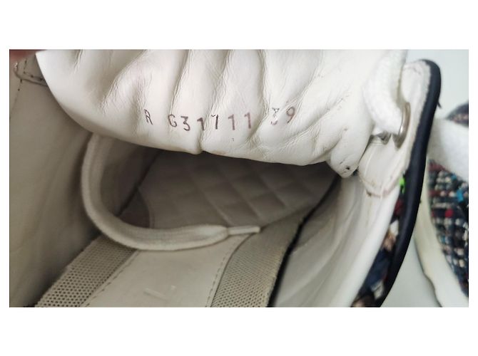 Chanel Tweed Sneaker Mehrfarbig Größe 39 Mehrfarben - Ansicht 6
