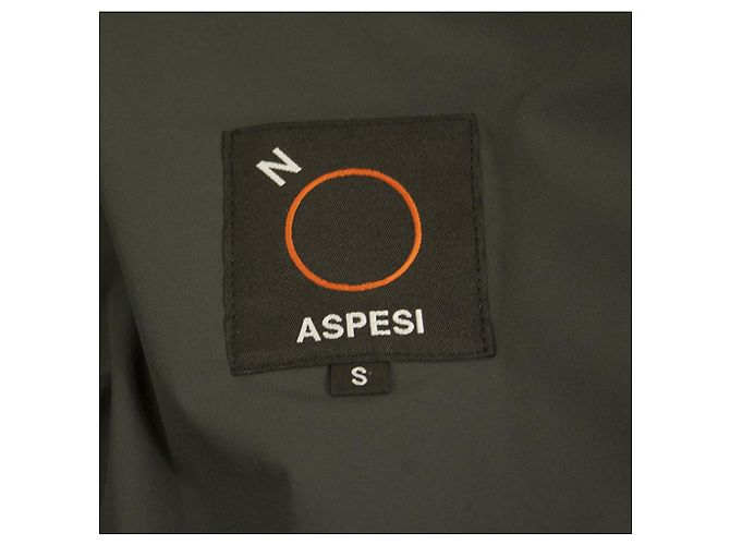 Aspesi Woman's Anthracite Gray Polyamide Padded Collared Jacket Coat size S Dark grey - view 3
