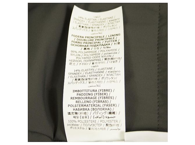 Aspesi Woman's Anthracite Gray Polyamide Padded Collared Jacket Coat size S Dark grey - view 4