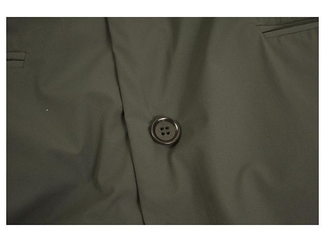 Aspesi Woman's Anthracite Gray Polyamide Padded Collared Jacket Coat size S Dark grey - view 5