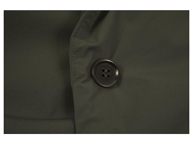 Aspesi Woman's Anthracite Gray Polyamide Padded Collared Jacket Coat size S Dark grey - view 6