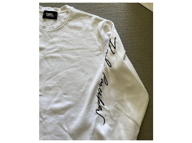 Karl Lagerfeld Felpa Karl Largerfeld Bianco - vista 3