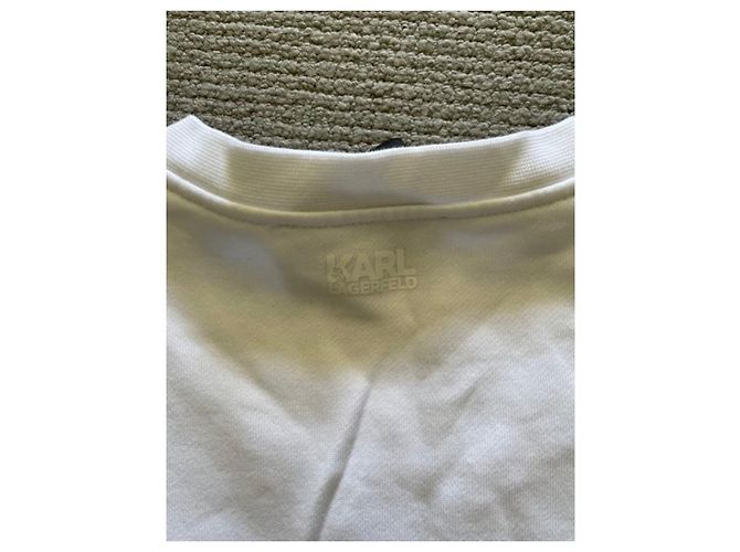 Karl Lagerfeld Felpa Karl Largerfeld Bianco - vista 4