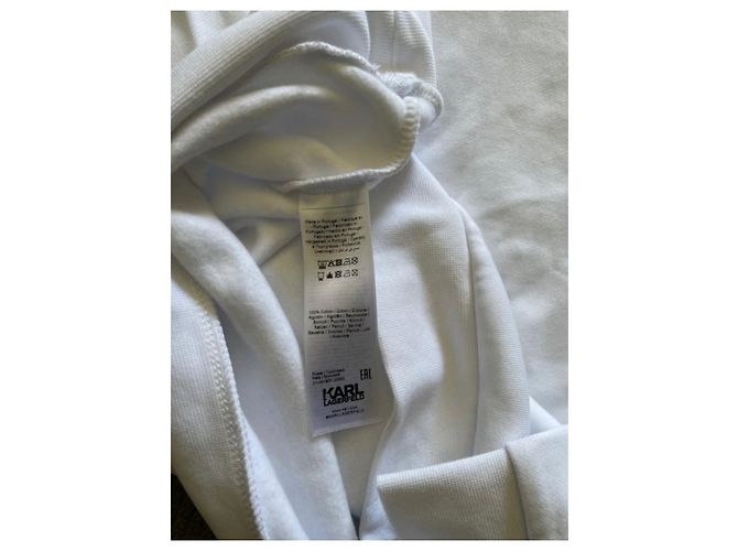 Karl Lagerfeld Felpa Karl Largerfeld Bianco - vista 6