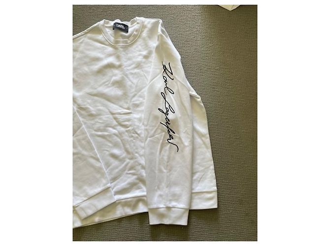 Karl Lagerfeld Felpa Karl Largerfeld Bianco - vista 7
