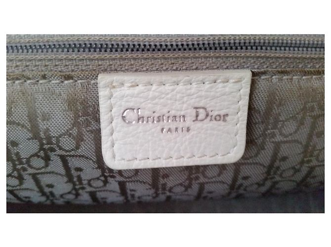 Christian Dior Flight Borsa in pelle bianca Bianco - vista 2