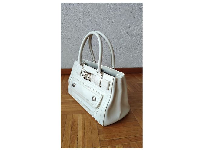 Christian Dior Flight Borsa in pelle bianca Bianco - vista 3