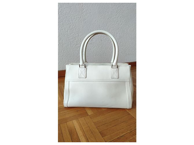 Christian Dior Flight Borsa in pelle bianca Bianco - vista 4