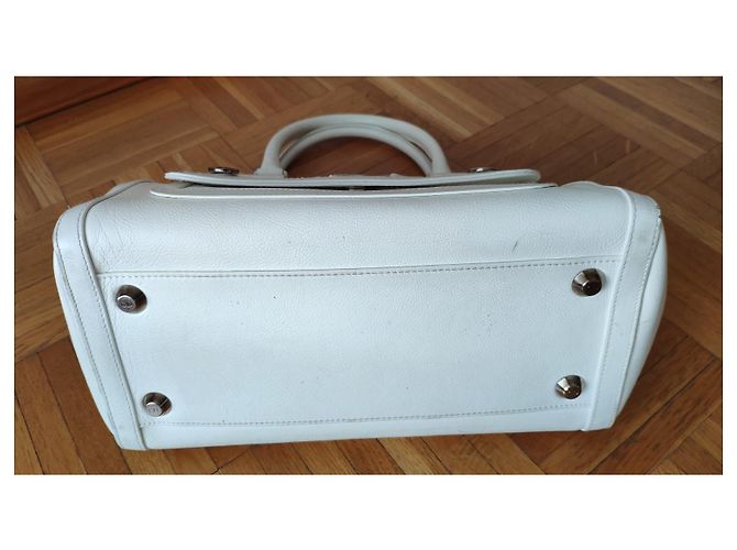 Christian Dior Flight Borsa in pelle bianca Bianco - vista 7