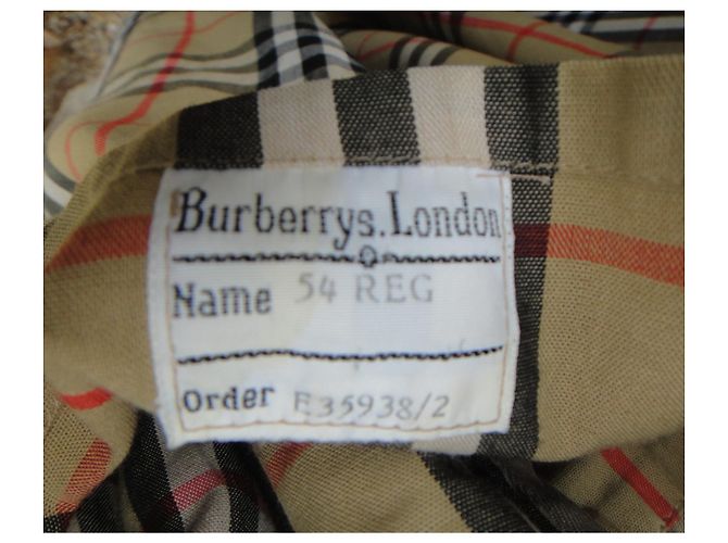 impermeabile uomo Burberry vintage t 54 Beige - vista 4